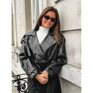 Veste en simili Rosélia - Noir