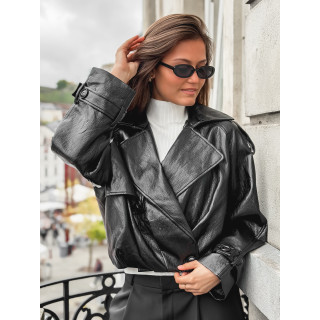 Veste en simili Rosélia - Noir