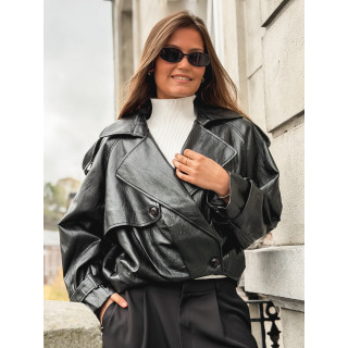 Veste en simili Rosélia - Noir
