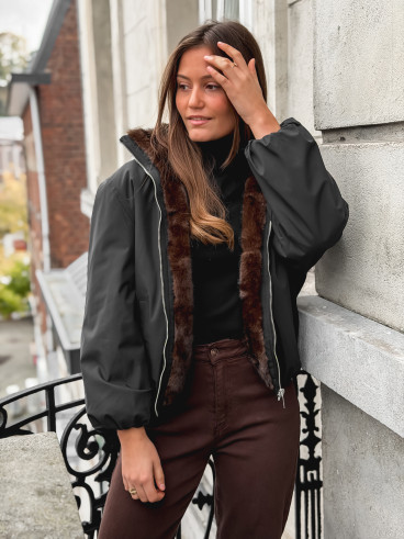 Veste réversible Zélénia - Noir