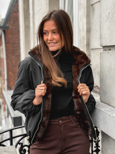 Veste réversible Zélénia - Noir