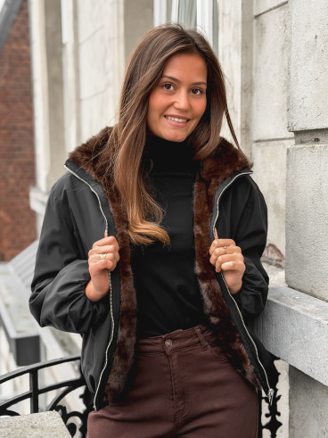 Veste réversible Zélénia - Noir