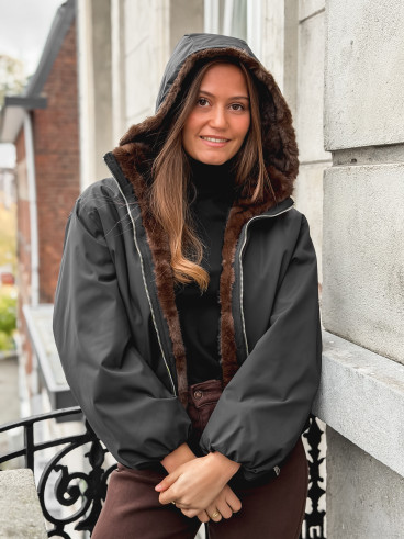 Veste réversible Zélénia - Noir