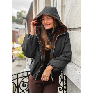 Veste réversible Zélénia - Noir