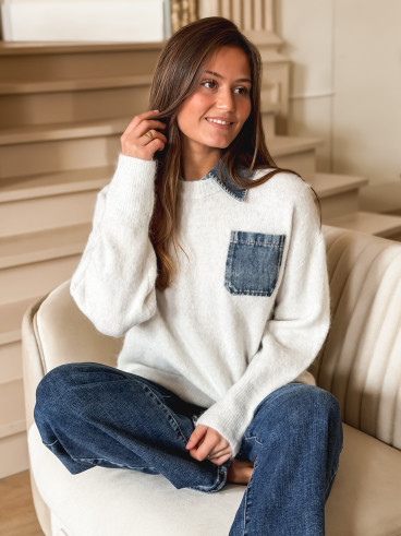 Pull Judi - Gris clair Pull Judi - Gris clair