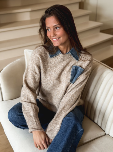 Pull Judi - Taupe Pull Judi - Taupe