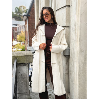 Manteau long Aléssia - Crème