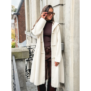 Manteau long Aléssia - Crème