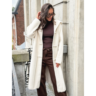 Manteau long Aléssia - Crème
