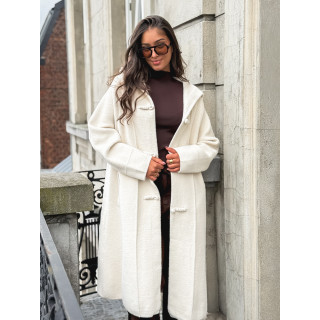 Manteau long Aléssia - Crème