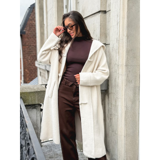 Manteau long Aléssia - Crème