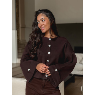 Gilet Aéliane - Chocolat