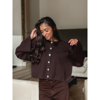 Gilet Aéliane - Chocolat