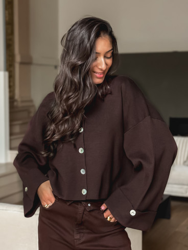 Gilet Aéliane - Chocolat
