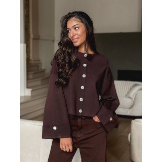 Gilet Aéliane - Chocolat