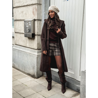 Manteau long Aléssia - Chocolat
