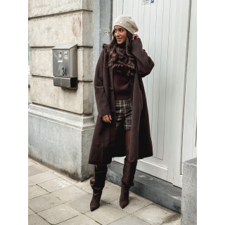 Manteau long Aléssia - Chocolat