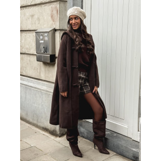 Manteau long Aléssia - Chocolat