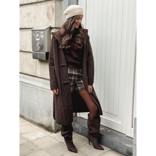 Manteau long Aléssia - Chocolat