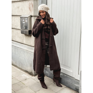 Manteau long Aléssia - Chocolat