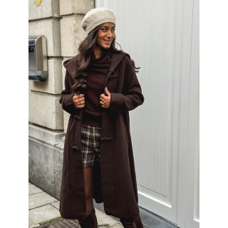 Manteau long Aléssia - Chocolat