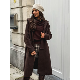 Manteau long Aléssia - Chocolat