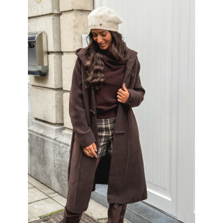 Manteau long Aléssia - Chocolat