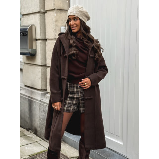 Manteau long Aléssia - Chocolat