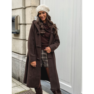 Manteau long Aléssia - Chocolat