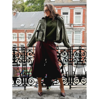 Veste en simili Rosélia - Vert olive