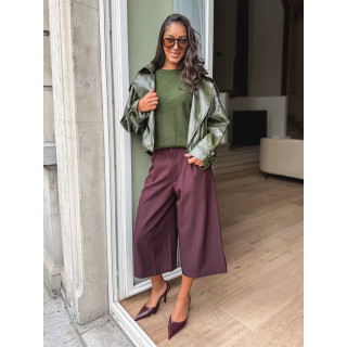 Veste en simili Rosélia - Vert olive