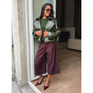 Veste en simili Rosélia - Vert olive