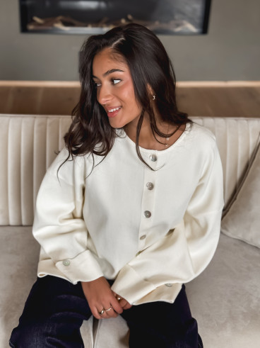Gilet Aéliane - Crème