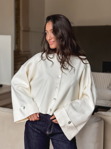 Gilet Aéliane - Crème