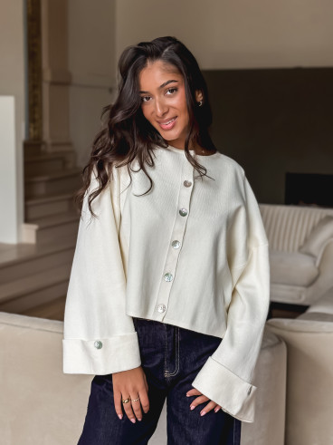 Gilet Aéliane - Crème