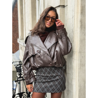 Veste simili Rosélia - Chocolat