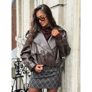 Veste simili Rosélia - Chocolat