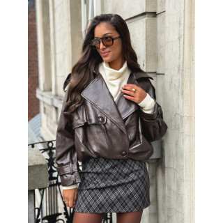 Veste simili Rosélia - Chocolat