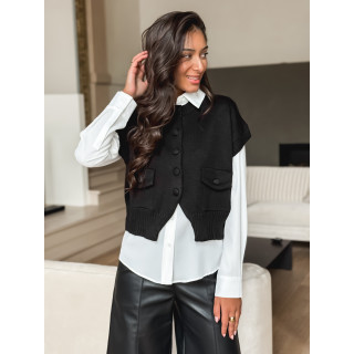 Gilet sans manches Linéa - Noir
