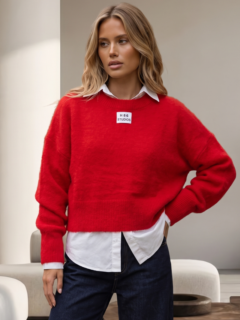 Pull Darlène - Rouge