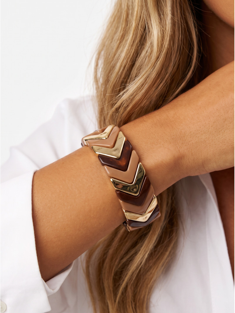 Bracelet Rosaria - Marron