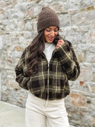 Gilet teddy Milly - Vert