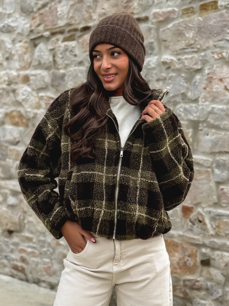 Gilet teddy Milly - Vert