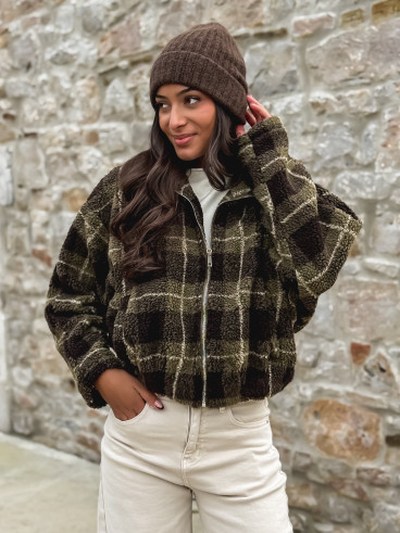 Gilet teddy Milly - Vert