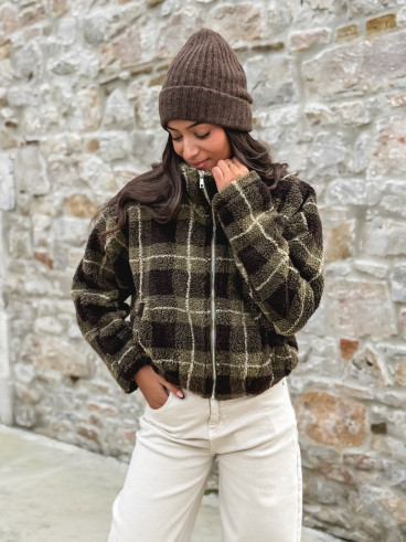 Gilet teddy Milly - Vert