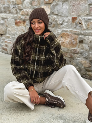 Gilet teddy Milly - Vert
