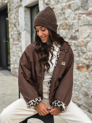 Veste réversible Léara - Chocolat