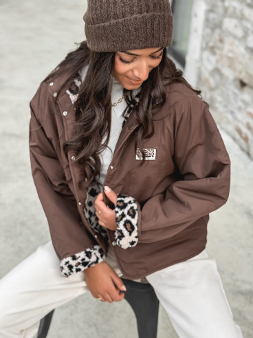 Veste réversible Léara - Chocolat