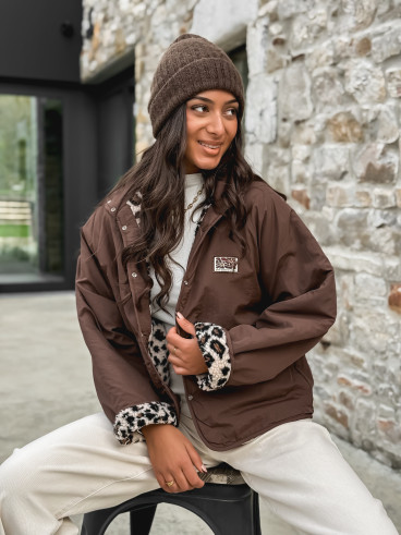 Veste réversible Léara - Chocolat