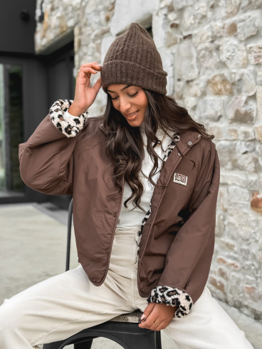 Veste réversible Léara - Chocolat